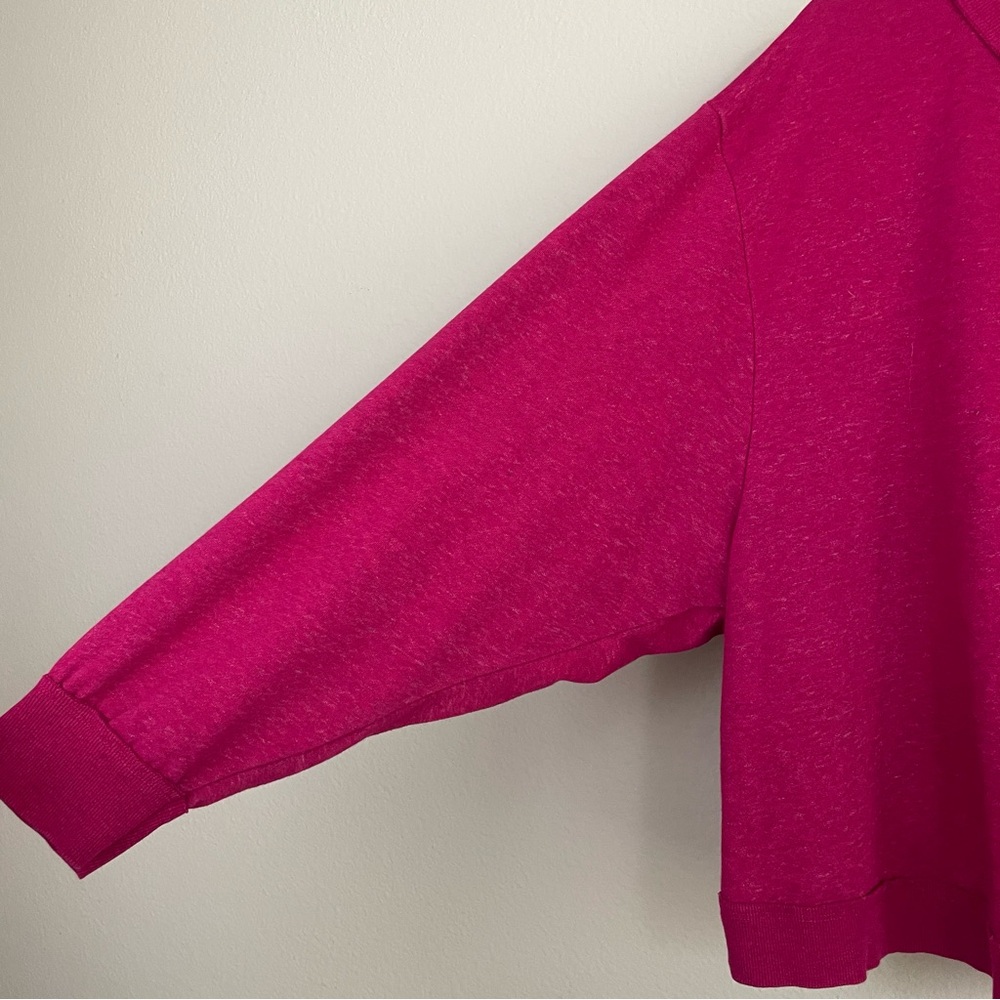 Pilcro Ryanne Open Back Sweatshirt‎ Magenta Pink by Anthropologie Size XL - Picture 4 of 8